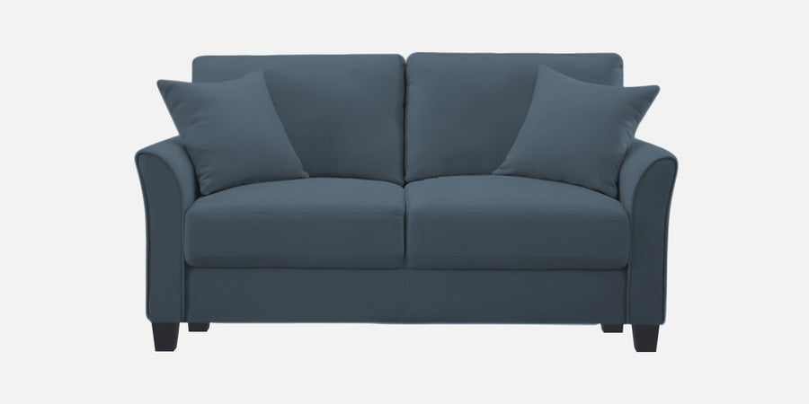Daroo Velvet 2 Seater Sofa In Oxford Blue Colour - Febonic Living