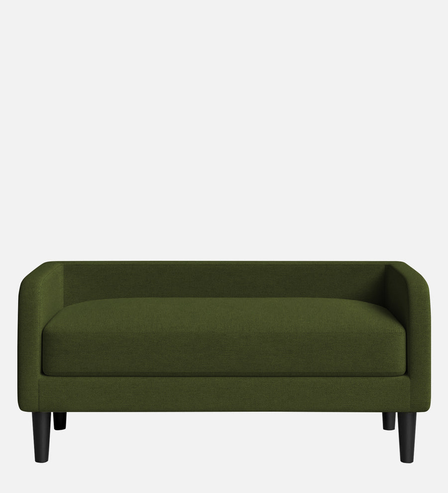 Maya Fabric Bench In Olive Green Colour - Febonic Living