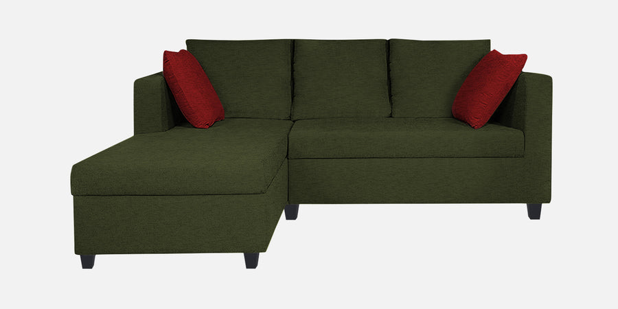 Nebula Fabric Rhs Sectional Sofa 2 Lounger In Olive Green Colour - Febonic Living