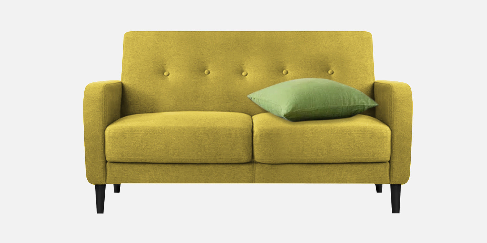 Marq Fabric 2 Seater Sofa in Parrot Green Colour