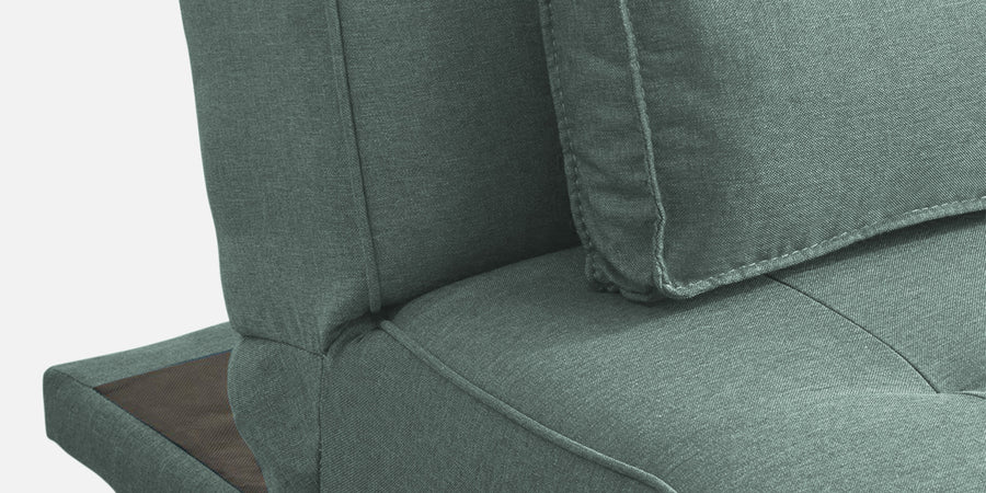 Jerry Fabric 3 Seater Convertible Sofa Cum Bed In Suka Blue Colour - Febonic Living