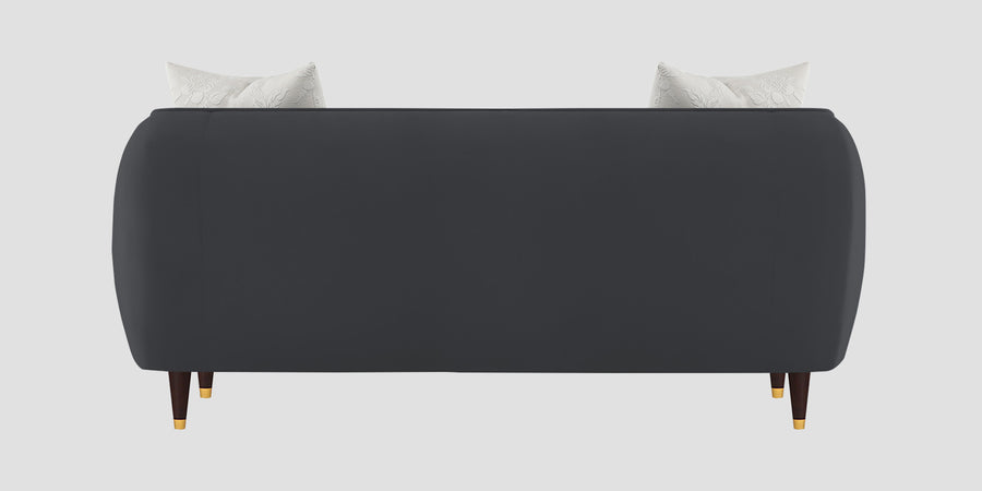 Hairo Velvet 2 Seater Sofa In Davy Grey Colour - Febonic Living