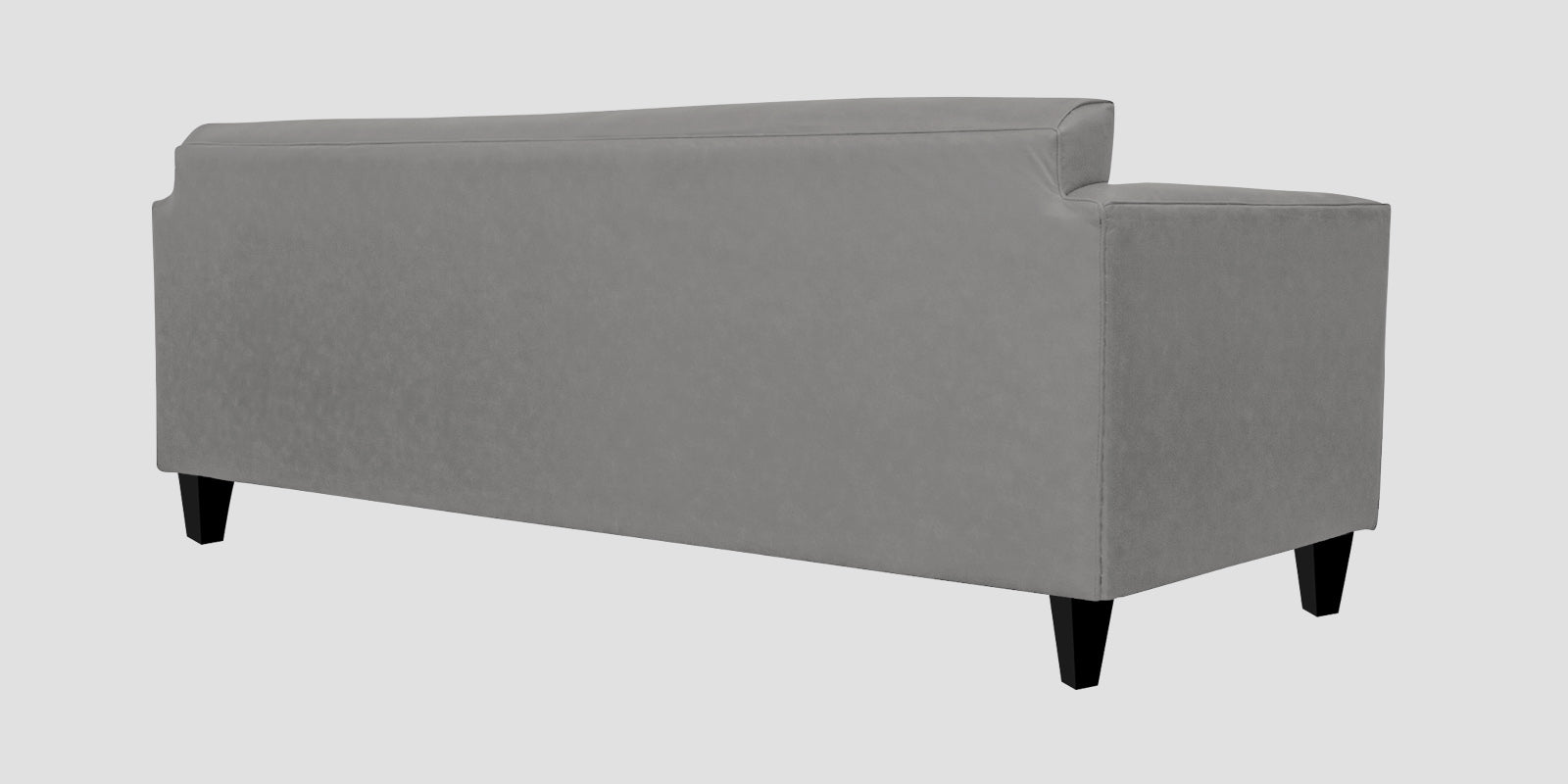 Convi Leatherette 3 Seater Sofa In Dim Grey Colour - Febonic Living
