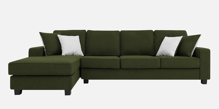 Ladybug Fabric Rhs Sectional Sofa 3 Lounger In Olive Green Colour - Febonic Living