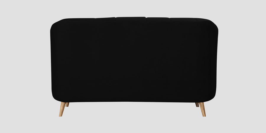 Kaylee Velvet 2 Seater Sofa In Adam Black Colour - Febonic Living