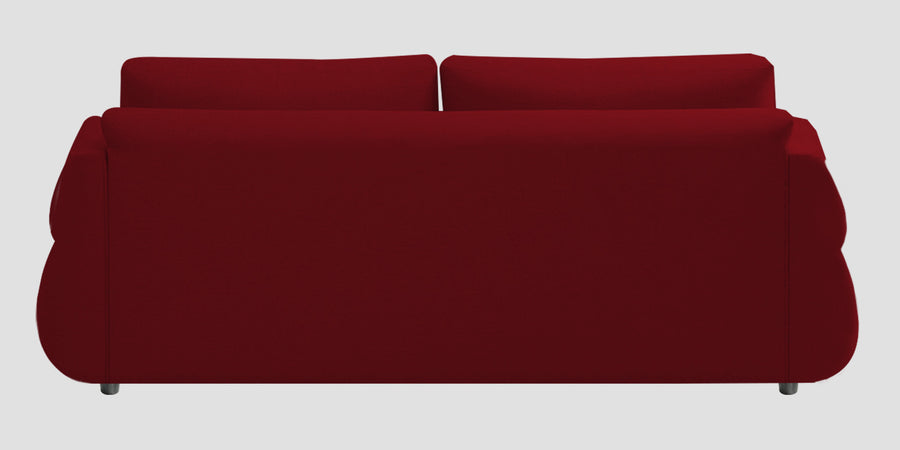 Jack Fabric 3 Seater Sofa In Ruby Red Colour - Febonic Living