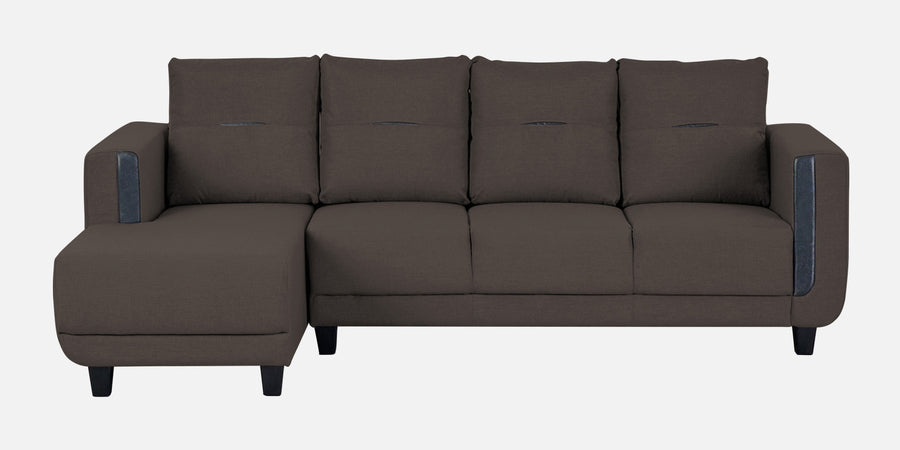 Perry Fabric Rhs Sectional Sofa 3 Lounger In Caspa Brown Colour - Febonic Living
