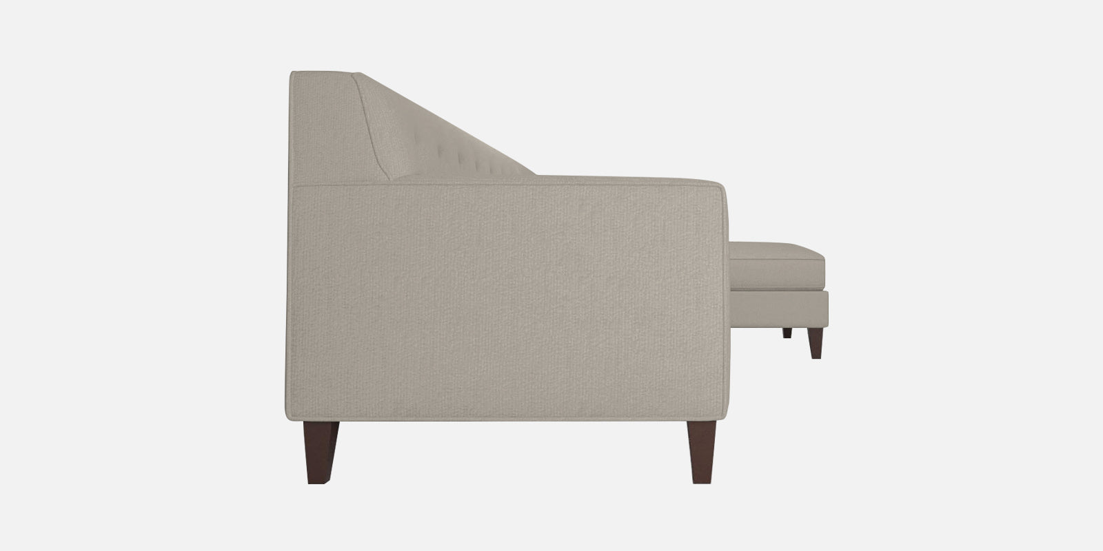 Miller Fabric LHS Sectional Sofa (3+Lounger) in Ash Grey Colour