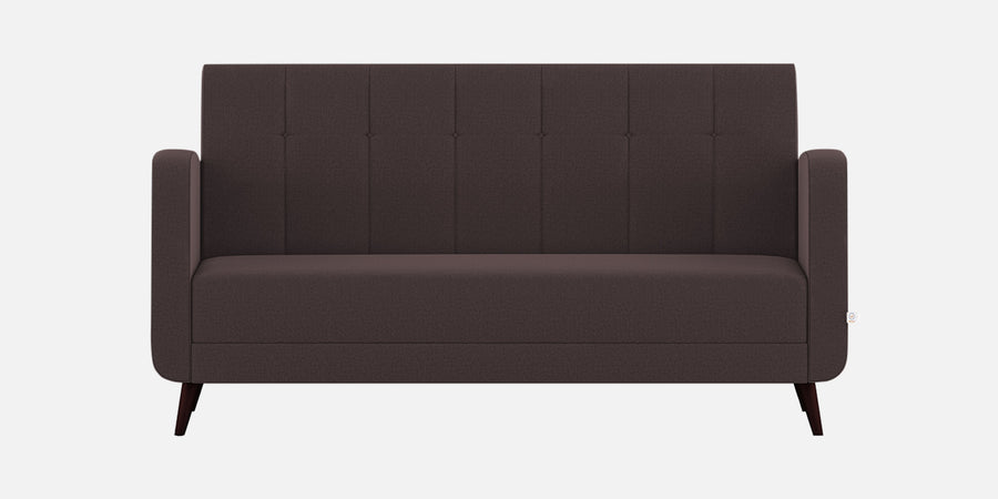 Wiki Velvet 3 Seater Sofa In Mocha Brown Colour - Febonic Living