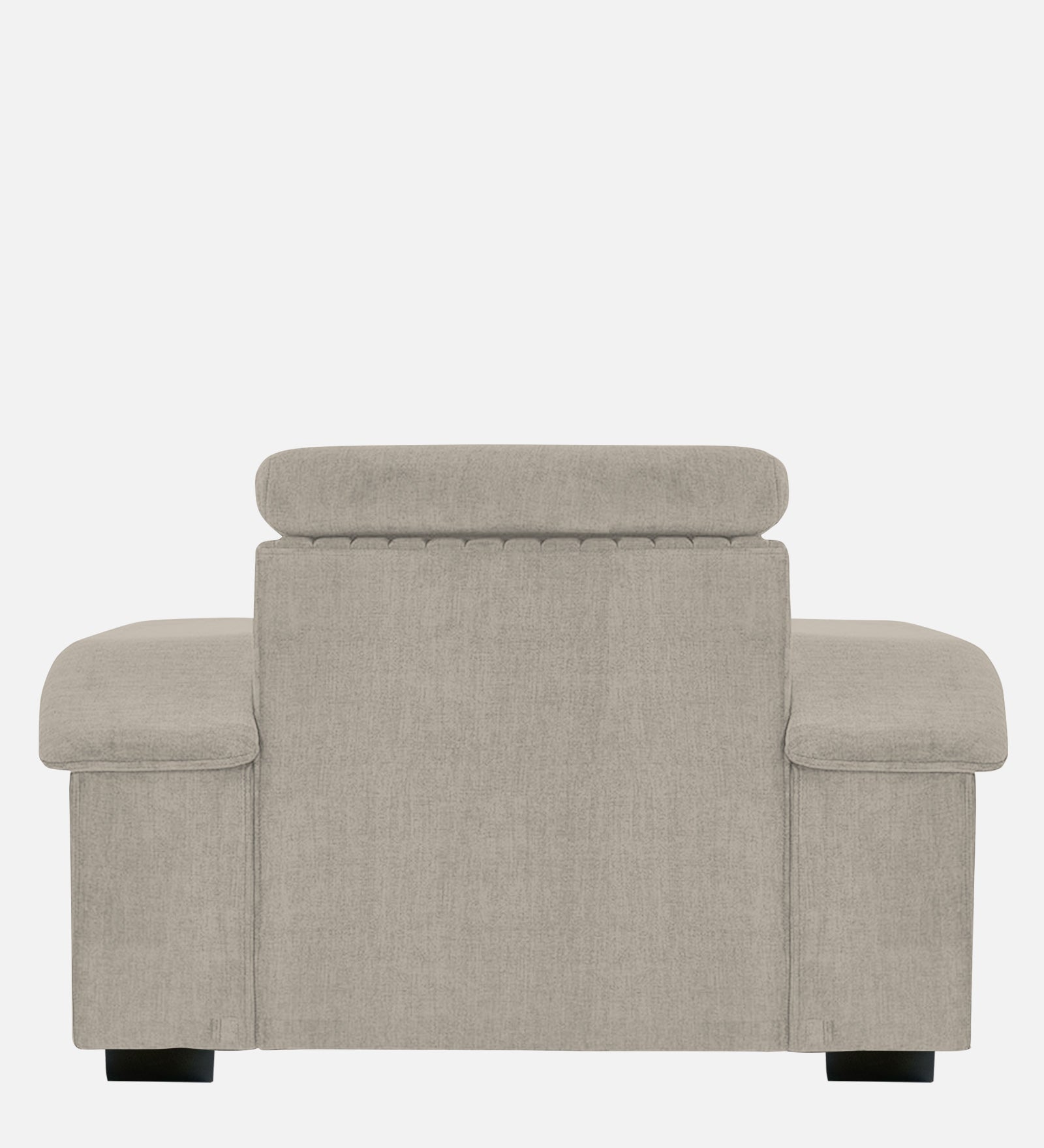 Draco Fabric 1 Seater Sofa In  Ash Grey Colour - Febonic Living