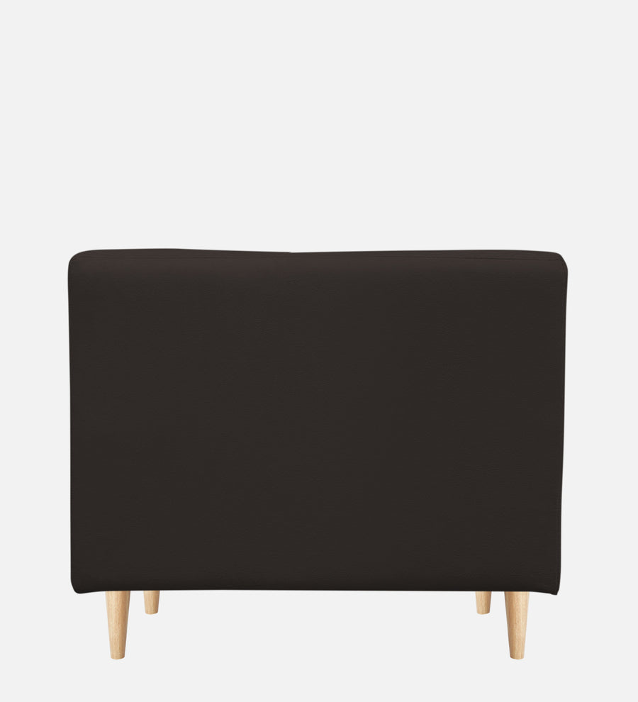 Woody Fabric 1 Seater Sofa In Coal Brown Colour - Febonic Living