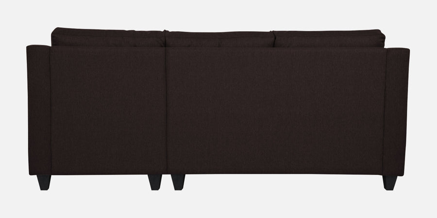 Welly Fabric Lhs Sectional Sofa 2 Lounger In Dark Brown Colour - Febonic Living