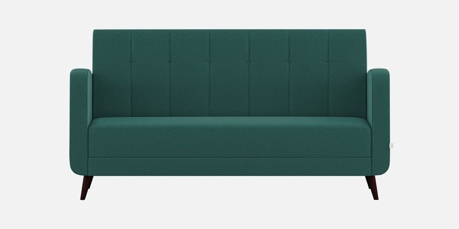 Wiki Velvet 3 Seater Sofa In Pine Green Colour - Febonic Living