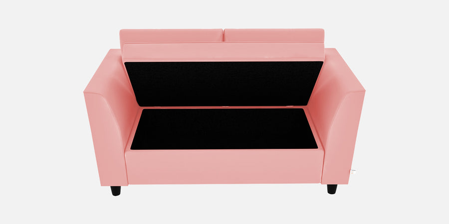Bristo Velvet 2 Seater Sofa In Millennial Pink Colour With Storage - Febonic Living