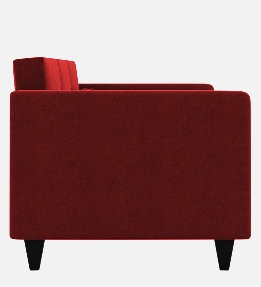 Nipul Fabric 1 Seater Sofa In Blood Maroon Colour - Febonic Living
