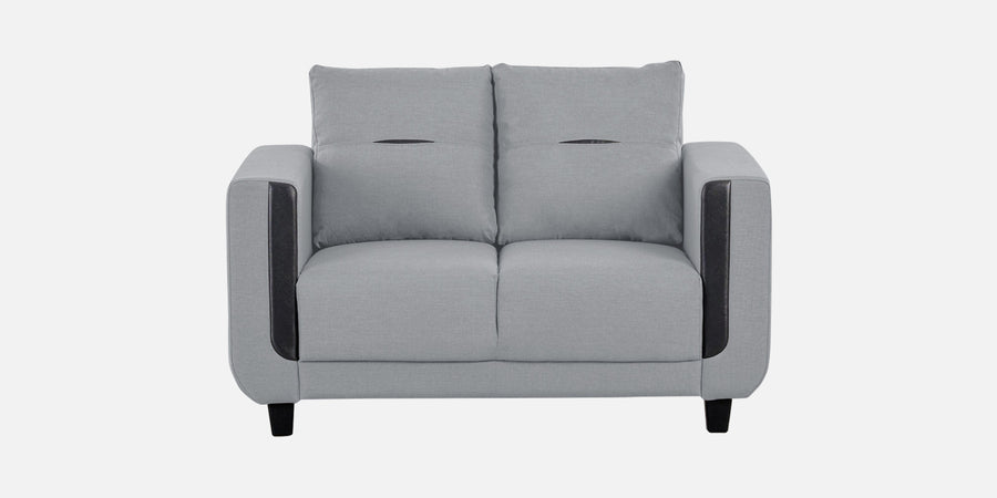 Perry Fabric 2 Seater Sofa In Coin Grey Colour - Febonic Living