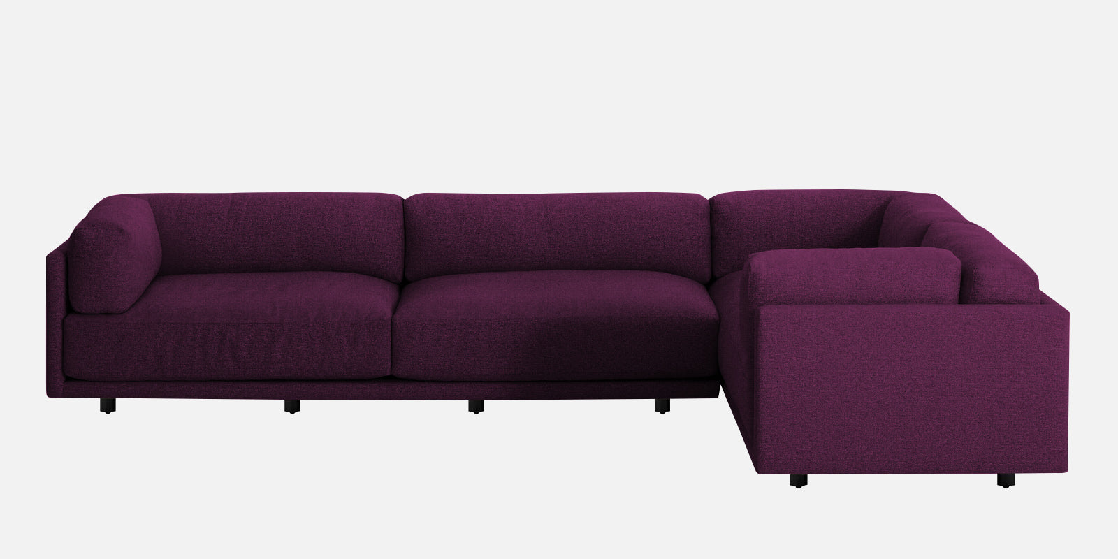 Nixon Fabric 6 Seater RHS Sectional Sofa In Greek Purple Colour