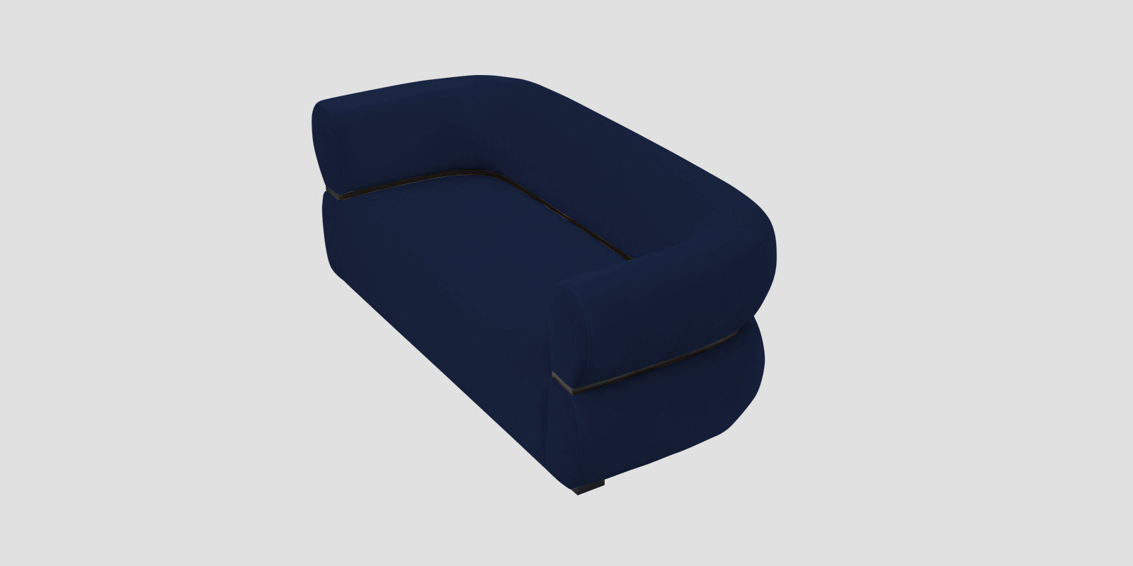 Kula Velvet 2 Seater Sofa In Indigo Blue Colour