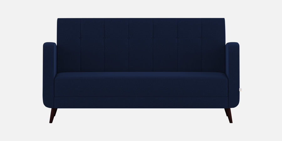 Wiki Velvet 3 Seater Sofa In Indigo Blue Colour - Febonic Living