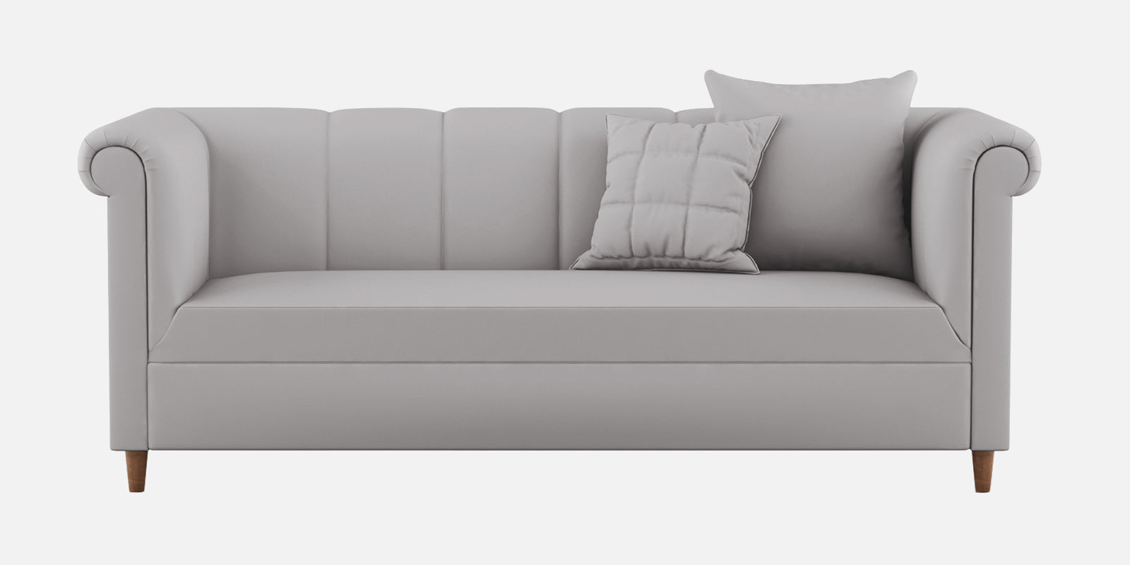 Rubi Velvet 3 Seater Sofa in light grey Colour