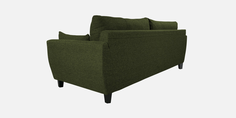 Mario Fabric 3 Seater Sofa In Olive Green Colour - Febonic Living