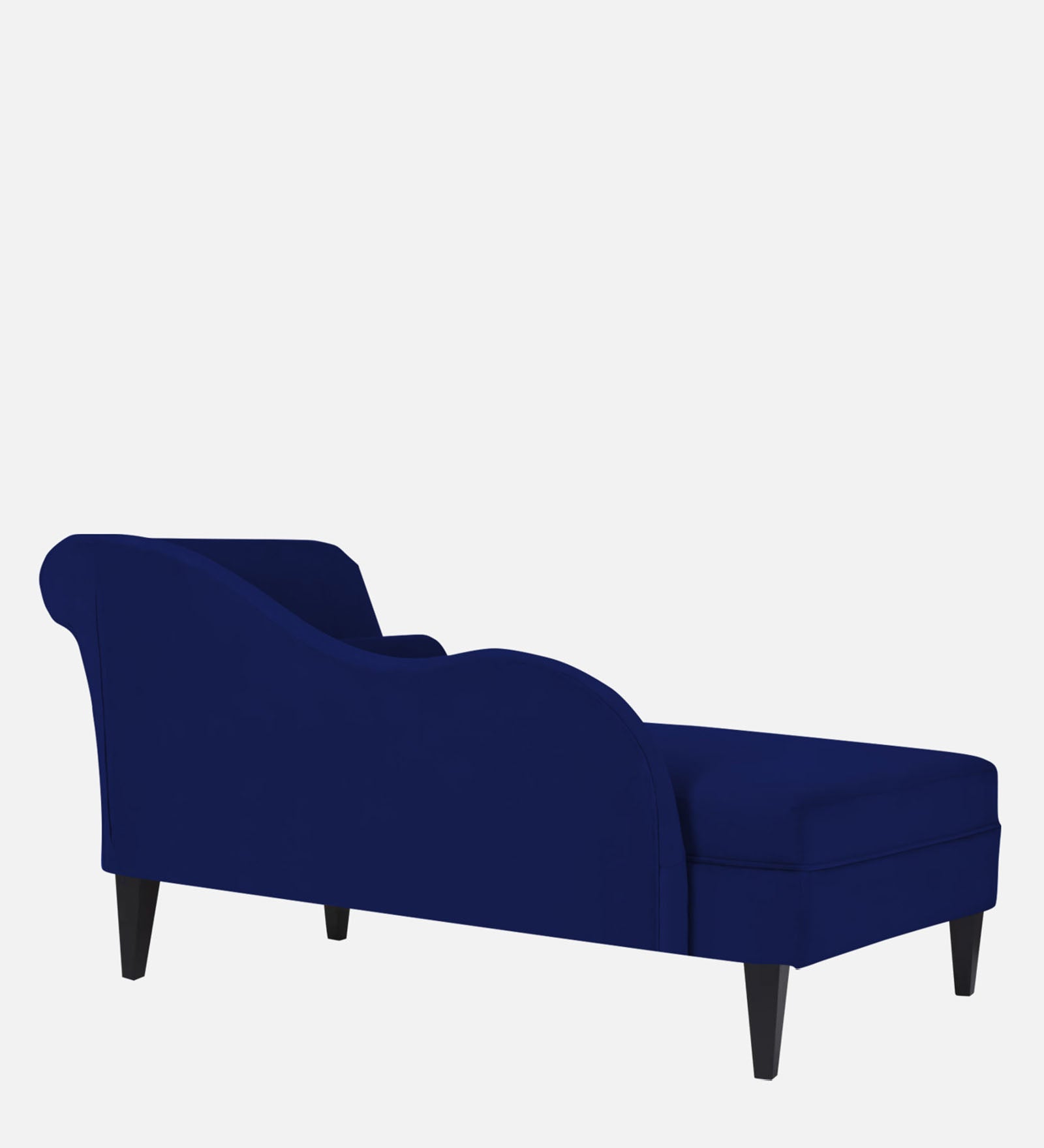 Rana Velvet RHS Chaise Lounger In Imperial Blue Colour