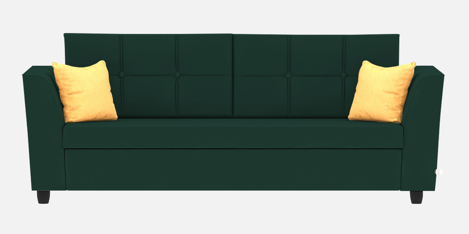 Nestin Velvet 3 Seater Sofa in Forest Green Colour