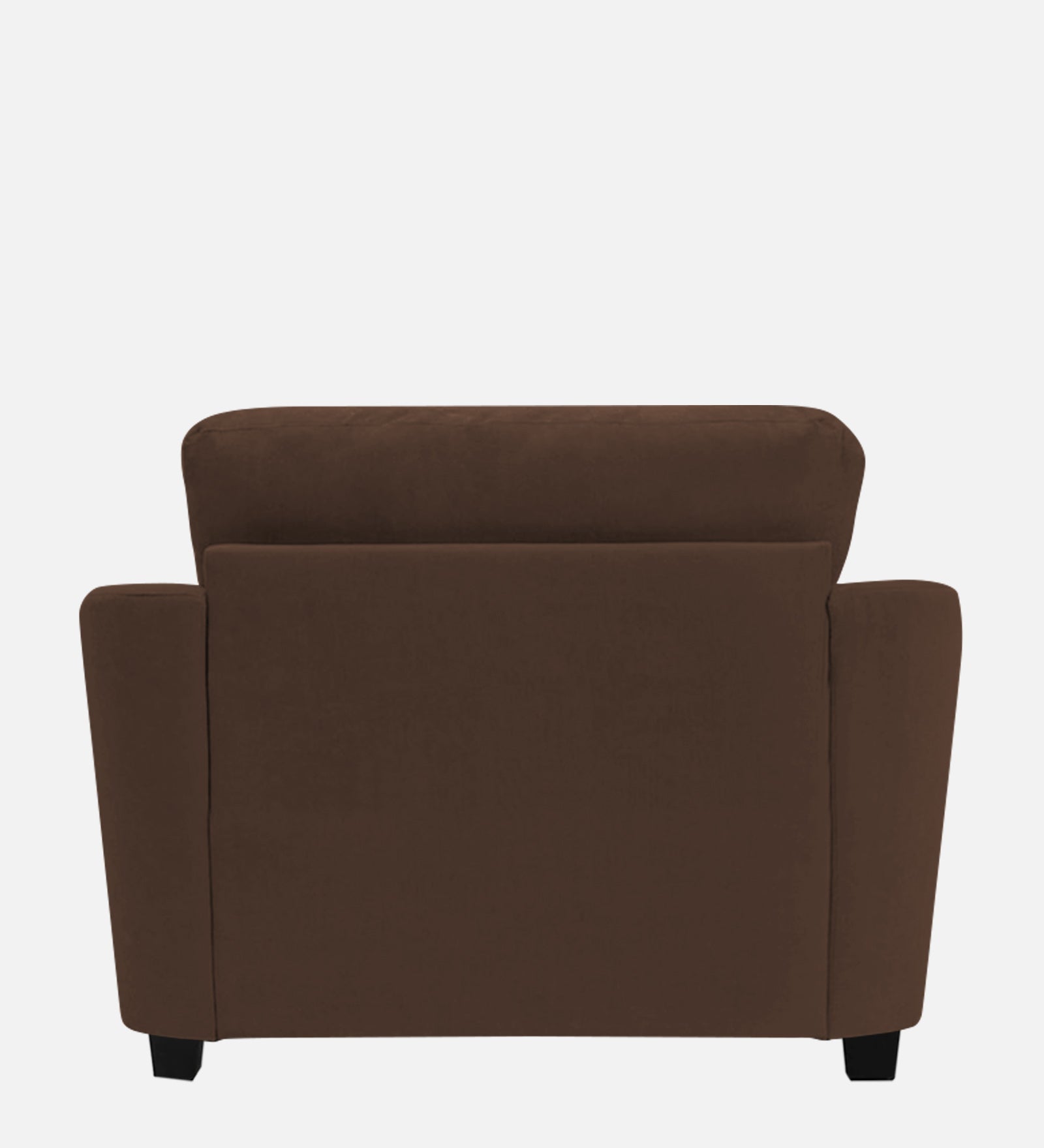 Mulan Fabric 1 Seater Sofa in Ash Brown Colour