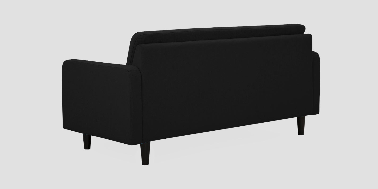 Noha Fabric 2 Seater Sofa In Zed Black Colour - Febonic Living