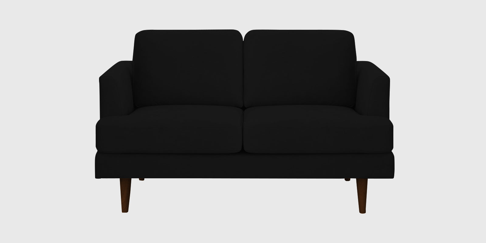 Motra Velvet 2 Seater Sofa in Adam Black Colour