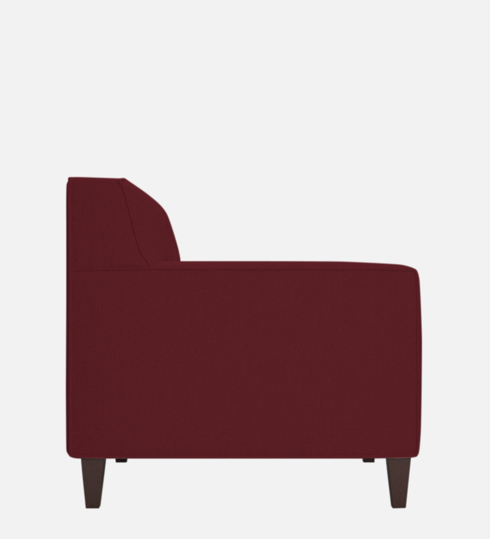 Miller Fabric 1 Seater Sofa in Blood Maroon Colour