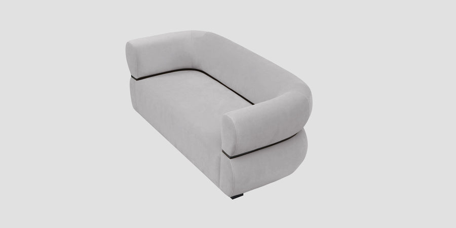Kula Velvet 2 Seater Sofa In Concrete Grey Colour - Febonic Living