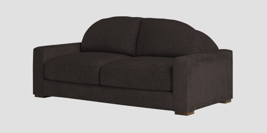 Dara Fabric 2 Seater Sofa In Cara Brown Colour - Febonic Living