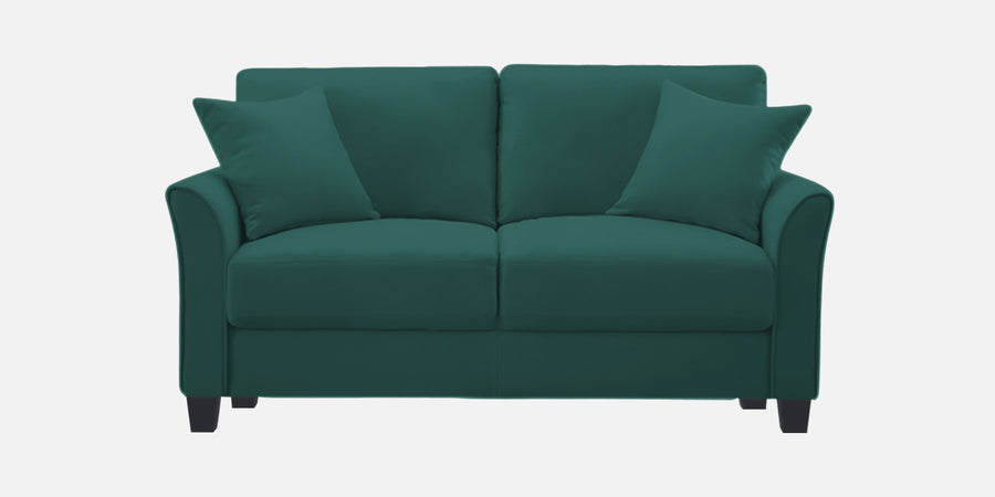 Daroo Velvet 2 Seater Sofa In Pine Green Colour - Febonic Living