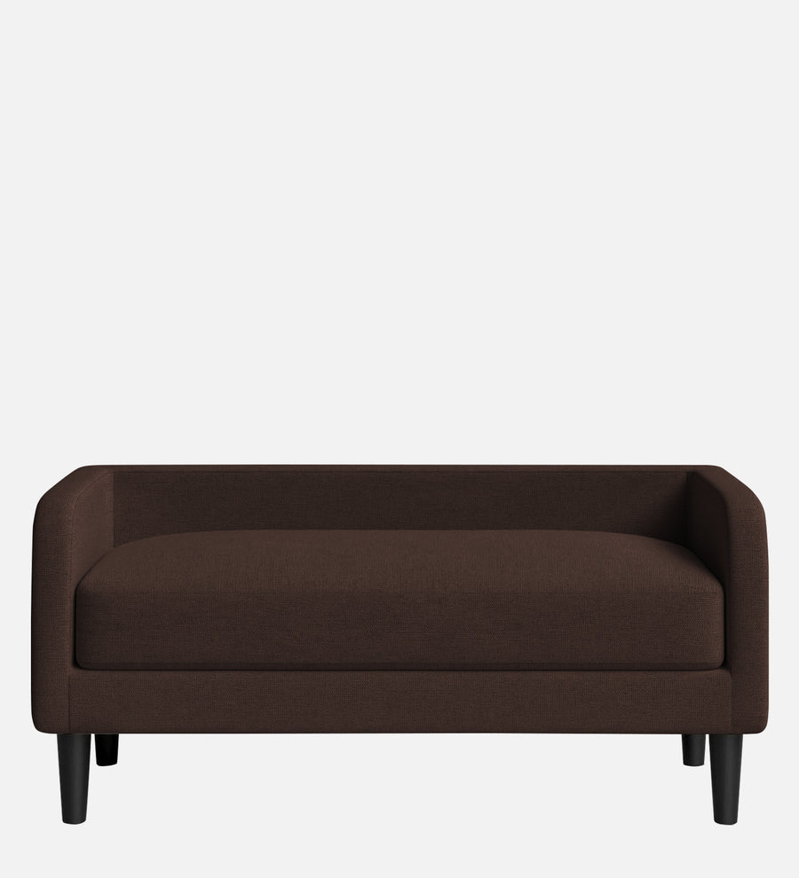 Maya Fabric Bench In Coffee Brown Colour - Febonic Living