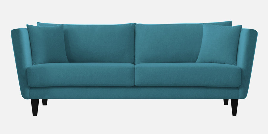 Norway Velvet 3 Seater Sofa In Aqua Blue Colour - Febonic Living