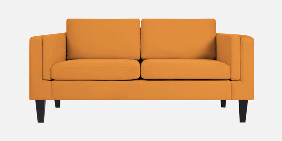 Jasper Velvet 2 Seater Sofa In Tangerine Orange Colour - Febonic Living