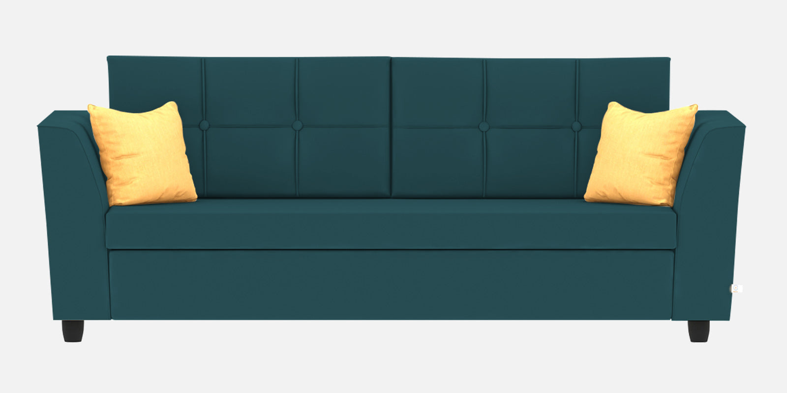 Nestin Velvet 3 Seater Sofa in Arabian Green Colour