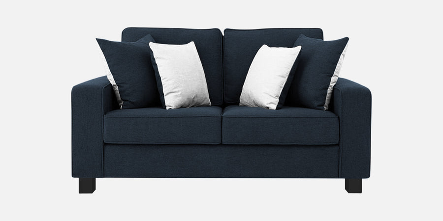 Ladybug Fabric 2 Seater Sofa In Denim Blue Colour - Febonic Living