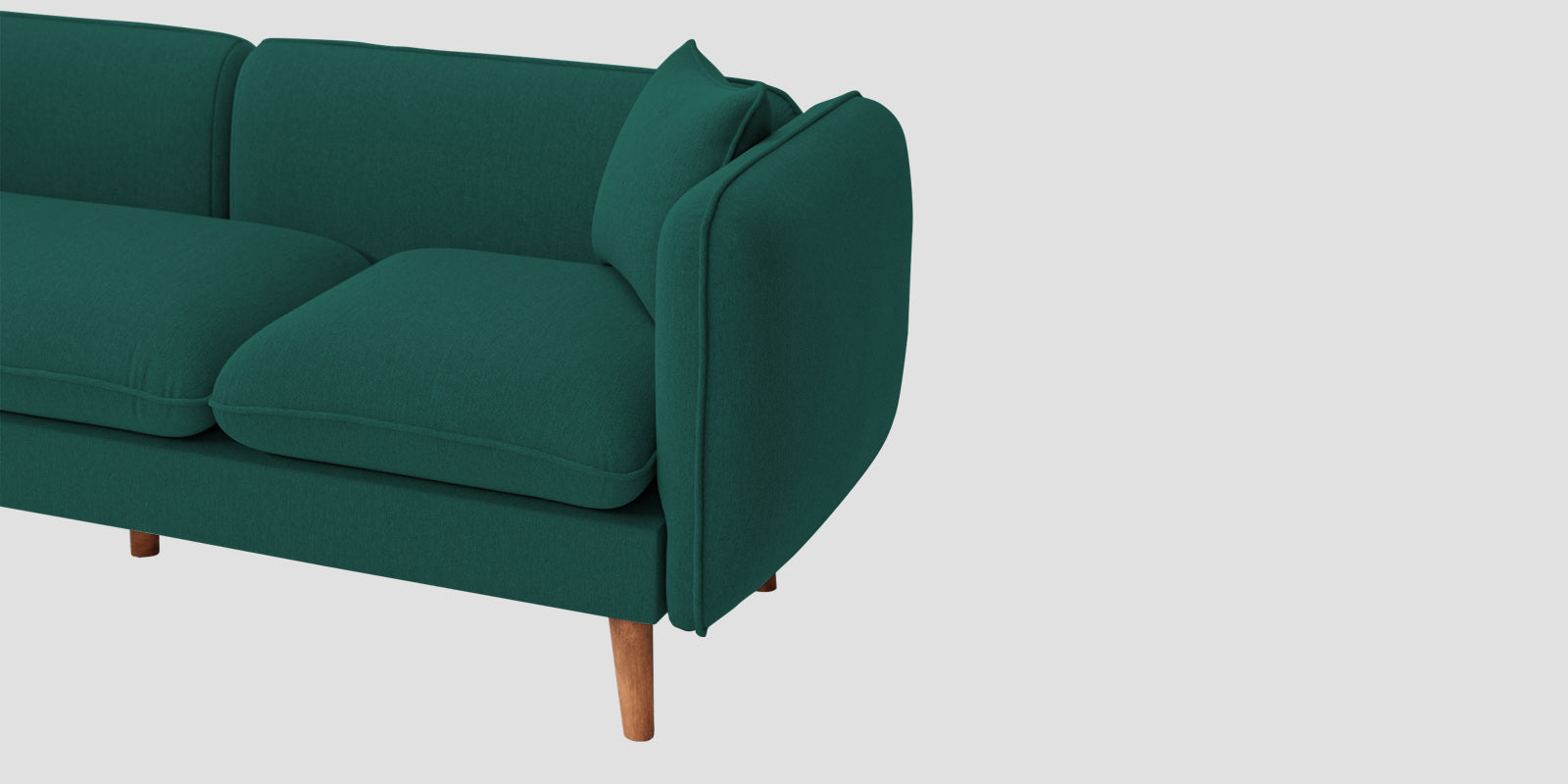 Reva Fabric 3 Seater Sofa In Sage Green Colour - Febonic Living