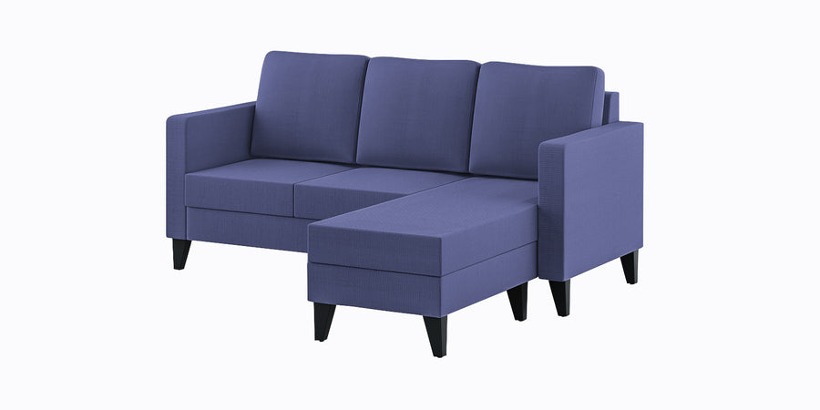Nori Fabric Lhs Sectional Sofa 2 Lounger In Slate Blue Colour - Febonic Living