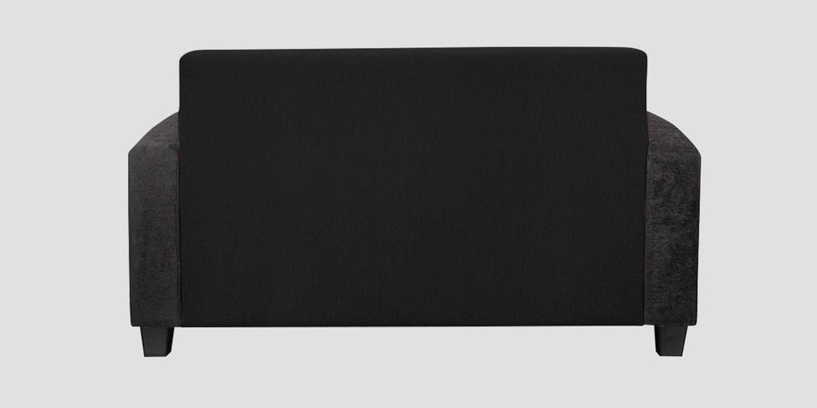 Alex Fabric 2 Seater Sofa In Zed Black Colour - Febonic Living
