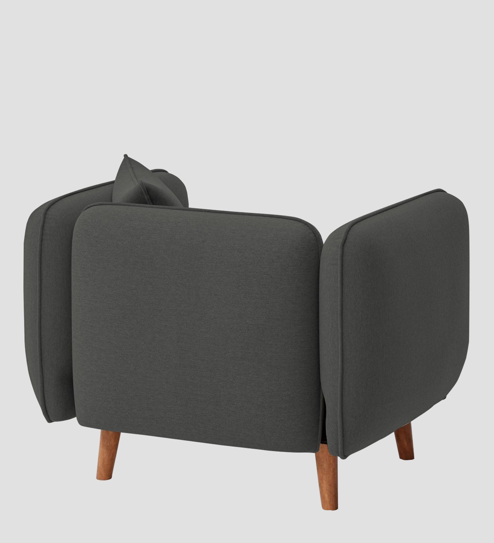 Reva Fabric 1 Seater Sofa In  Stone Grey Colour - Febonic Living