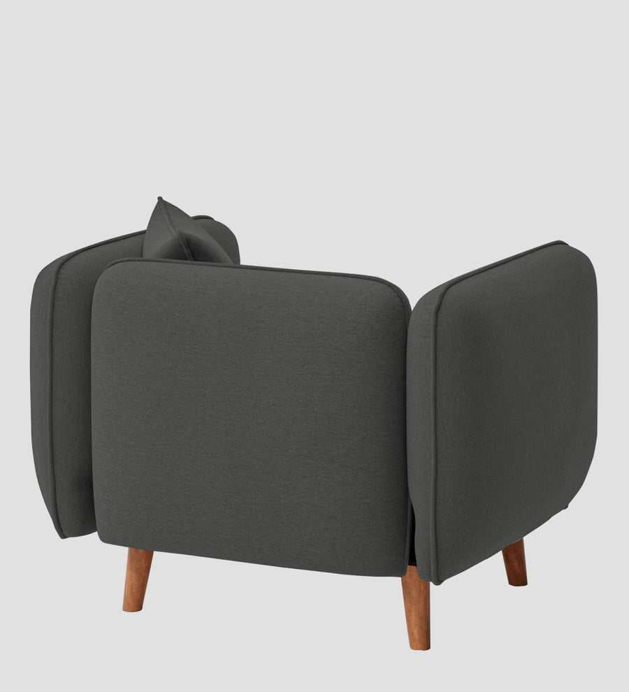 Reva Fabric 1 Seater Sofa In Stone Grey Colour - Febonic Living