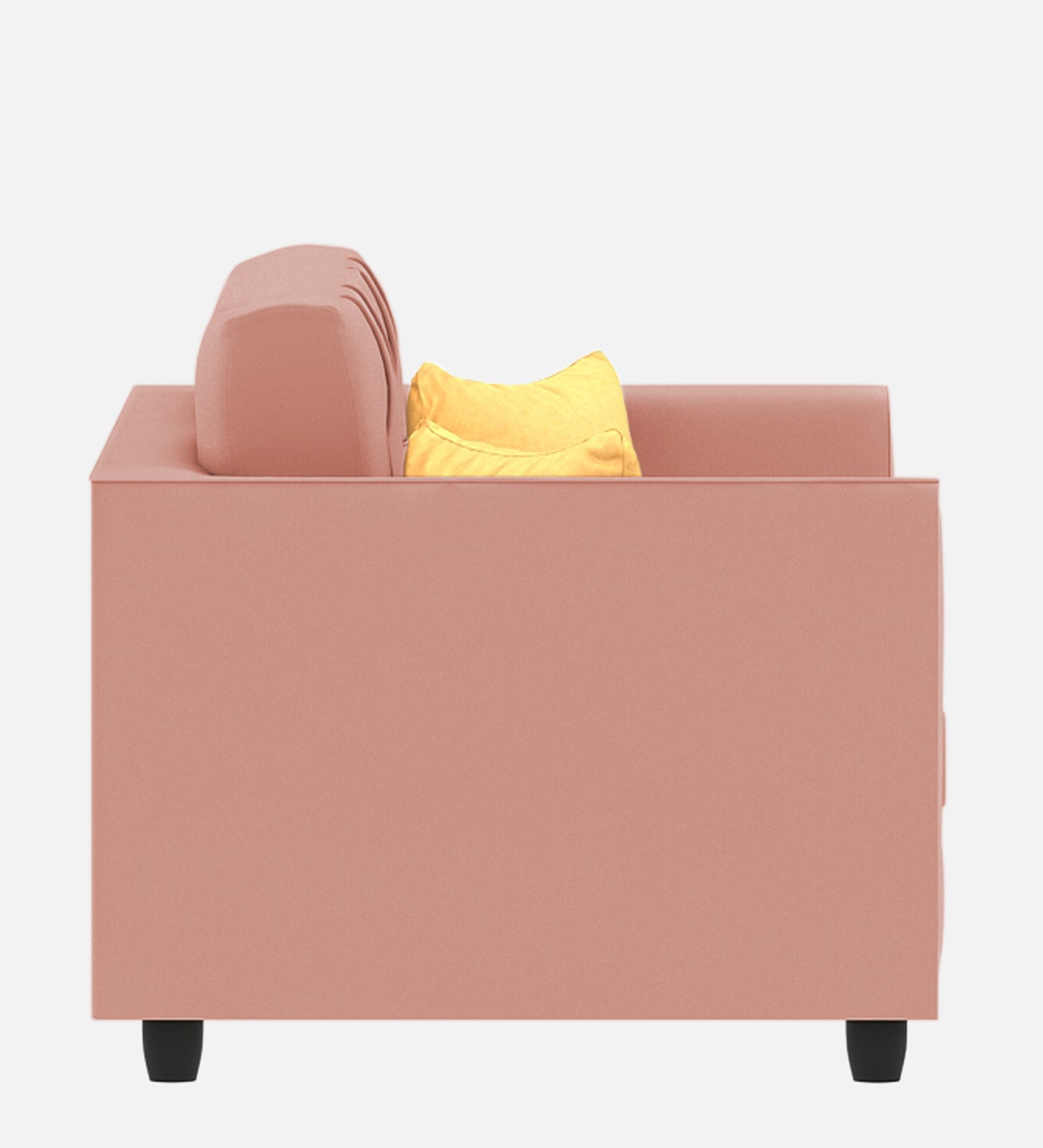 Nestin Velvet 1 Seater Sofa in Blush Pink Colour