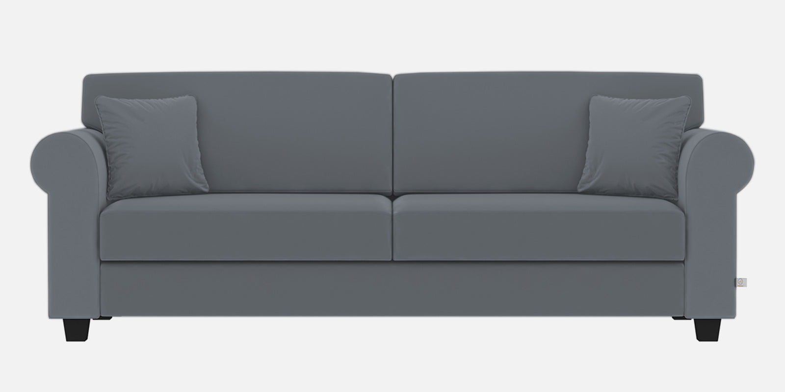 Numonk Velvet 3 Seater Sofa in Pubble Grey Colour