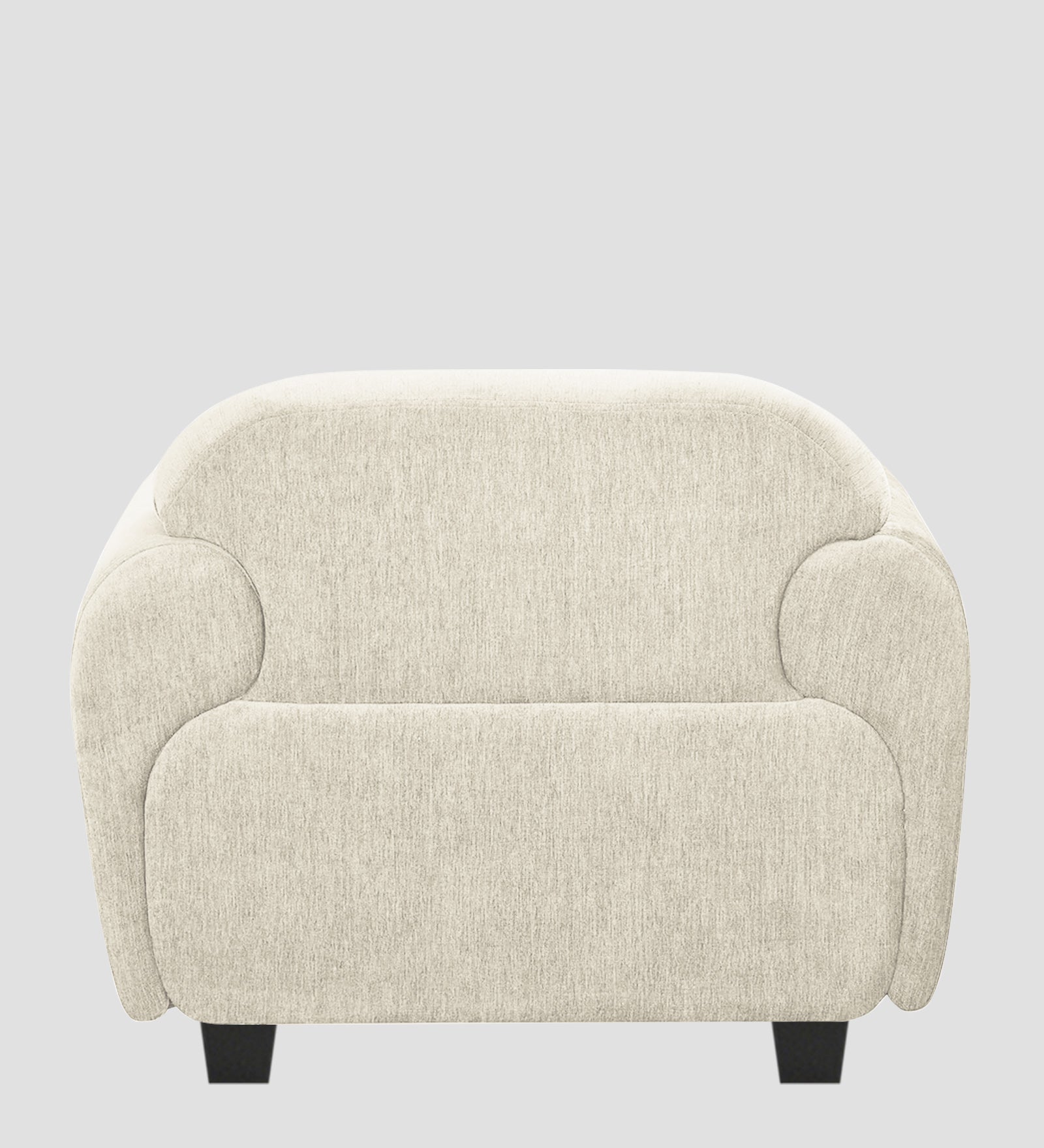 Apollo Fabric 1 Seater Sofa  Ivory Cream Colour - Febonic Living