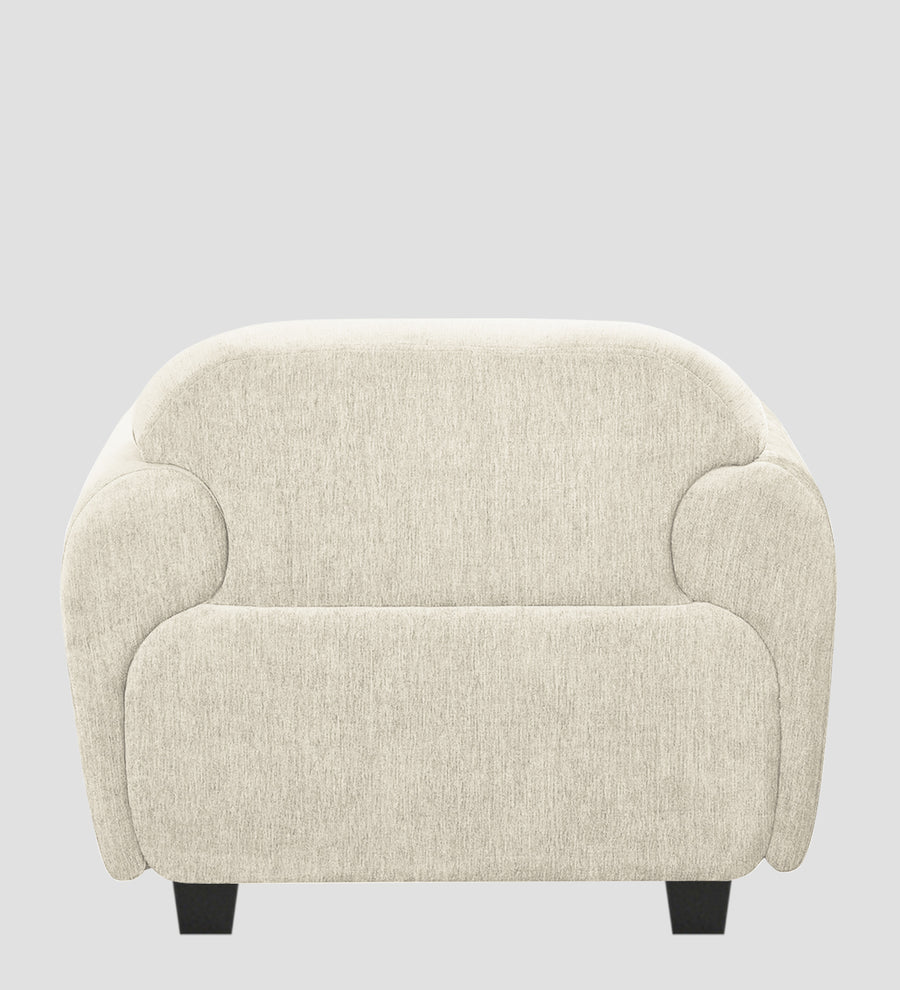 Apollo Fabric 1 Seater Sofa In Ivory Cream Colour - Febonic Living