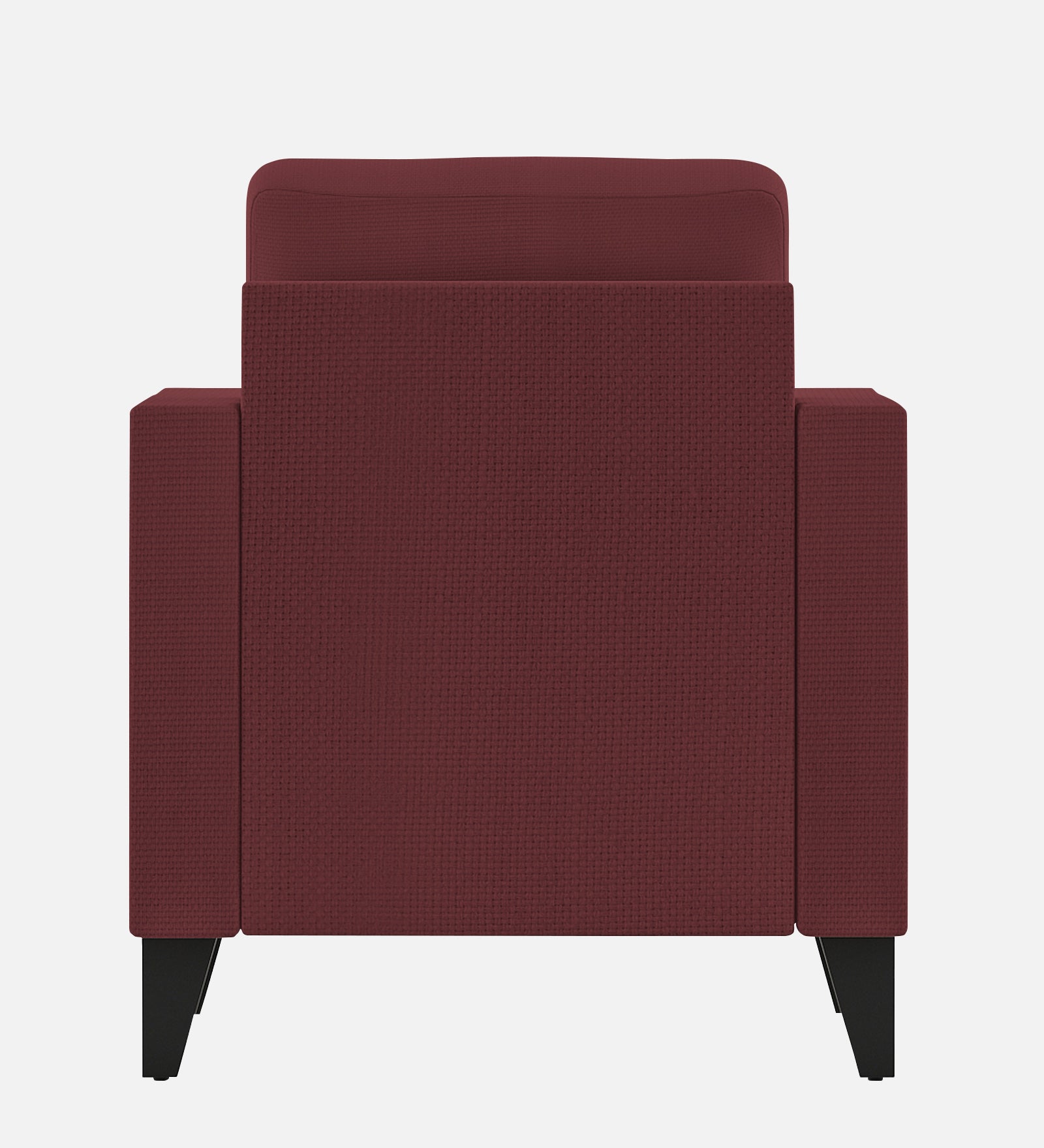 Nori Fabric 1 Seater Sofa In Blaze Red Colour