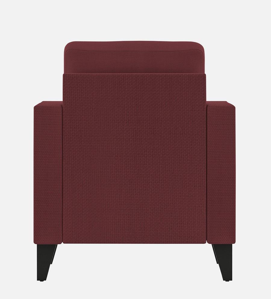 Nori Fabric 1 Seater Sofa In Blaze Red Colour - Febonic Living